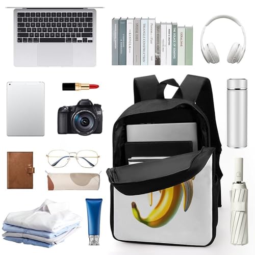 Bananita-dolfinita Merch 17 Inch Shoulder Backpack Italian-Brainrot Meme Water Resistant Lightweight Daypack3