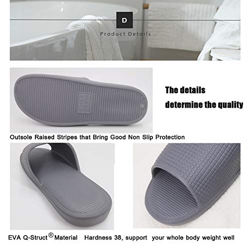 ofoot Stylish and Cozy Women's Comfort Indoor and Outdoor Casual Slide Sandals Non-Slip Shower Slippers - Unisex Soft Flip Flops2