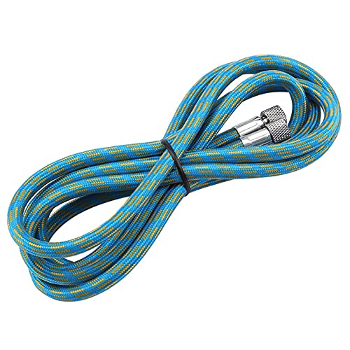 Gsycle 1.8M Airbrush Hose, Woven Air Brush Compressor Hose Nylon Braided Airbrush Hose 1/8 to 1/8 Adaptor Fitting