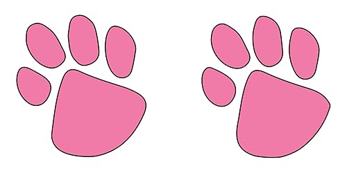 FashionTats Tatuajes temporales con estampado de pata rosa (paquete de 20) Seguro para la piel Fabricado en los Estados Unidos Desmontable