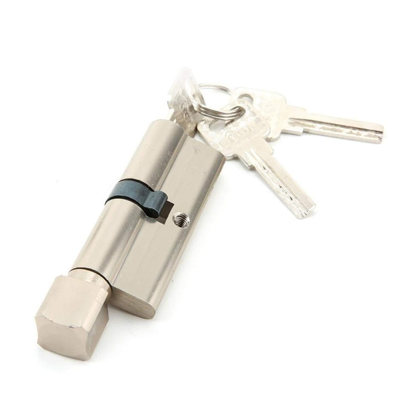 Barrel Lock Door Barrel Lock 70mm Aluminium Alloy Security Home Cylinder with 3 Keys Safety