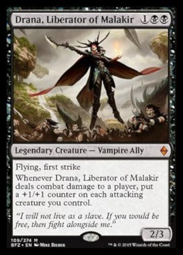 Magic The Gathering - Drana, Liberator of Malakir (109/274) - Battle for Zendikar