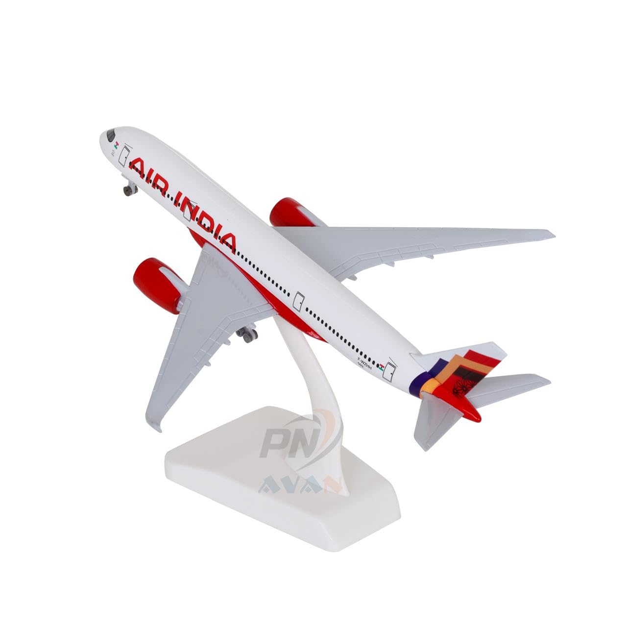 New Air India Airbus A350 Diecast Aircraft Model 20 cm | Metal Plane Model with Landing Gear & Display Stand | Collectible Toy for Aviation Enthusiasts & Kids (Air India Airlines)-image-13