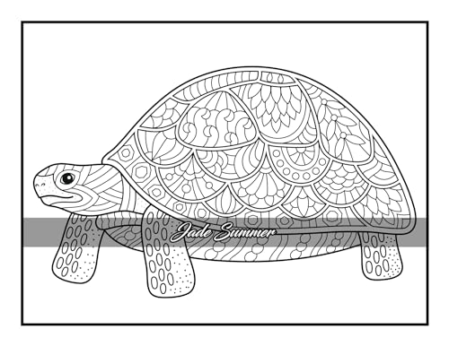 100 Animals: An Adult Coloring Book with Lions, Elephants, Owls, Horses, Dogs, Cats, and Many More! - Image 52