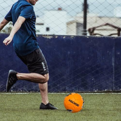 Miniatura 7 de Balón de fútbol de tamaño oficial, pelota de entrenamiento de tamaño 5 para niñas, niños, jóvenes, adolescentes, adultos, cosida a máquina para
