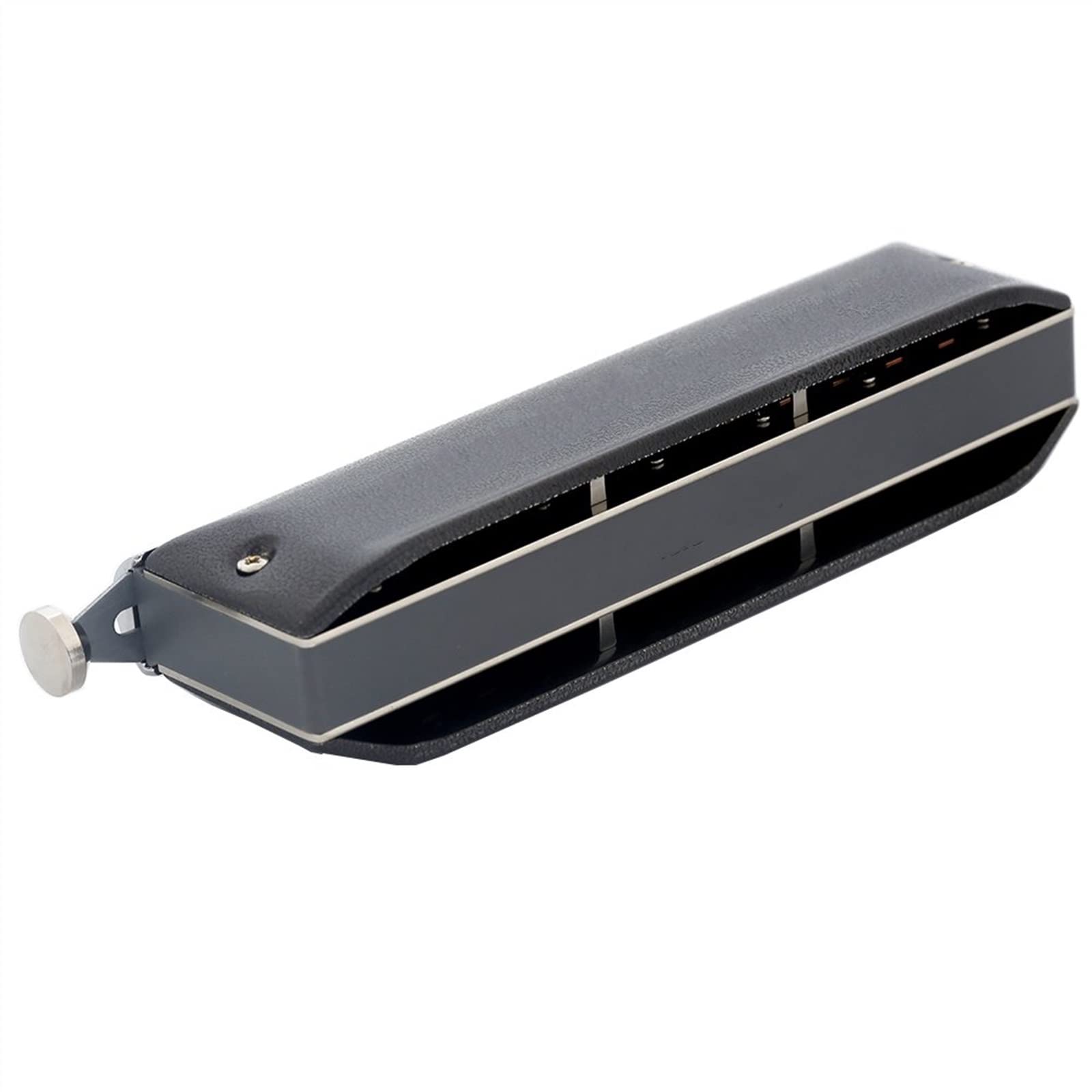 Armonica A Bocca Professionale Armonica Cromatica Esecutore 12 Fori 48 Tono Armonica A Bocca Chiave di Strumenti Musicali CA (Color : BK Key-A)