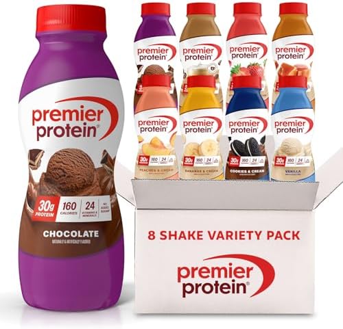 Premier Protein 30g High Protein Shake, 8 Flavor Variety Pack