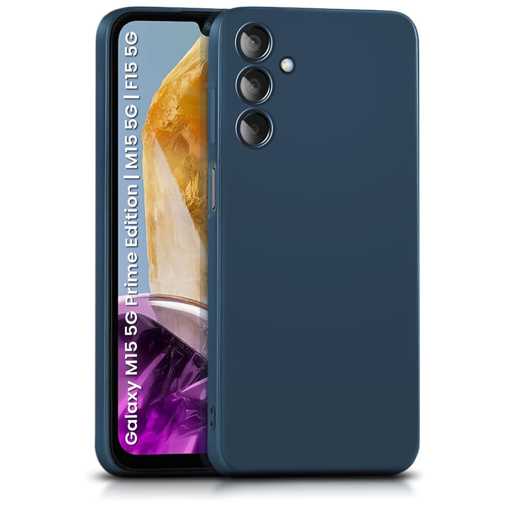 WOW IMAGINE Back Cover for Samsung Galaxy M15 5G Prime Edition | M15 | F15 5G | Ultra Slim Soft Rubberised Case | Inner Velvet Fabric | Matte Silicone Flexible Mobile Case | Camera Protection - Blue (B0CW5WFB19) Amazon Price History, Amazon Price Tracker