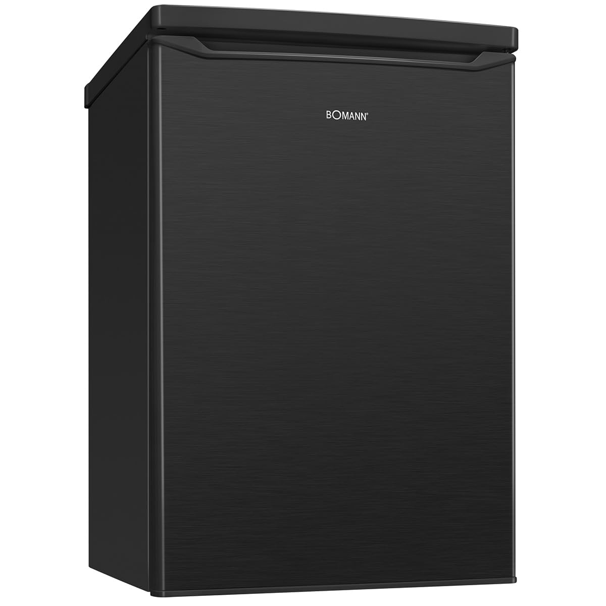 Bomann® Kühlschrank mit Gefrierfach | 109 Liter | energieeffizient, leise & kompakt | 2 Ablagen, Obst- & Gemüsefach | 4-Sterne-Gefrierfach | Türanschlag wechselbar | KS 7251 schwarz
