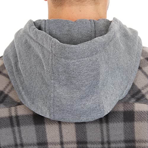 Image of Smith's Workwear Men's Big Men's Sherpa-lined Microfleece Shirt Jacket