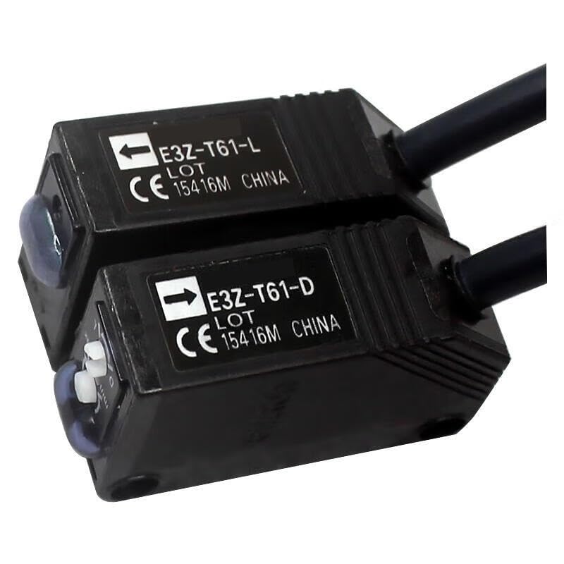 Sensor fotoeléctrico E3Z-T61 2M barrera industrial con cable flexible