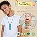 Chew Necklaces for Sensory Kids, 7 Pack Chewy Necklace Sensory Toys for Kids with Autism,Anxiety, ADHD, SPD, Silicone Chew Toys for Boys Girls Adults Chewing Biting Fidgeting
