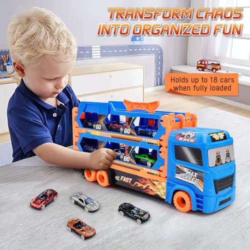 4 Year Old Boy Birthday Gift, The Small Car Perfectly Designed for Puzzle Racer Kids Car Track,Adding Vehicles, and Adding Game Members, Add Fun to The Game