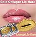 Jakuva 30 Pieces 24K Gold Crystal Moisturizing Lip Mask,Gel Lip Pads Lip Balm Lip Masks for Dry Lips,Remove Chapped Skin & Anti-Aging,Hydrating Plumping Your Lips