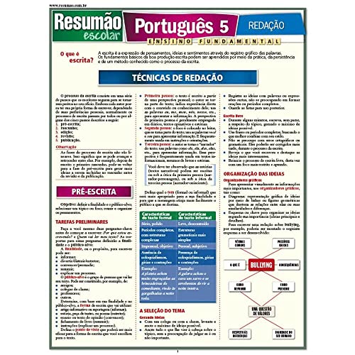 Português 5 - Redação