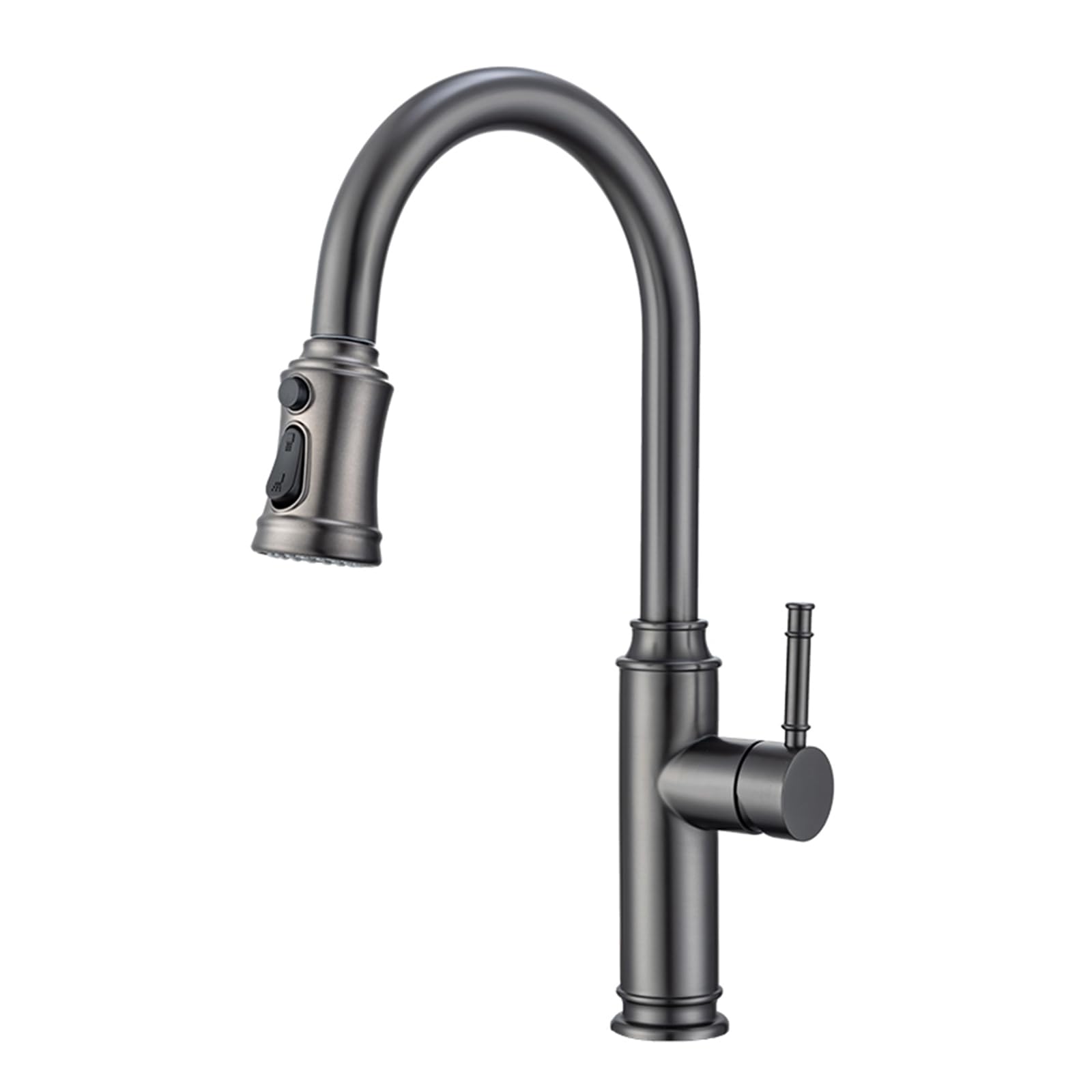 ZYCHSJXA Kitchen Tap with Pull Out Sprayer 360° Swivel Spout Sink Taps for 2 Spray Modes Hot and Cold,Grey