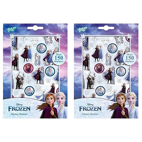 Disney Frozen II Pegatinas de Anna & Elsa - 1x 150 unidades (Paquete de 2)