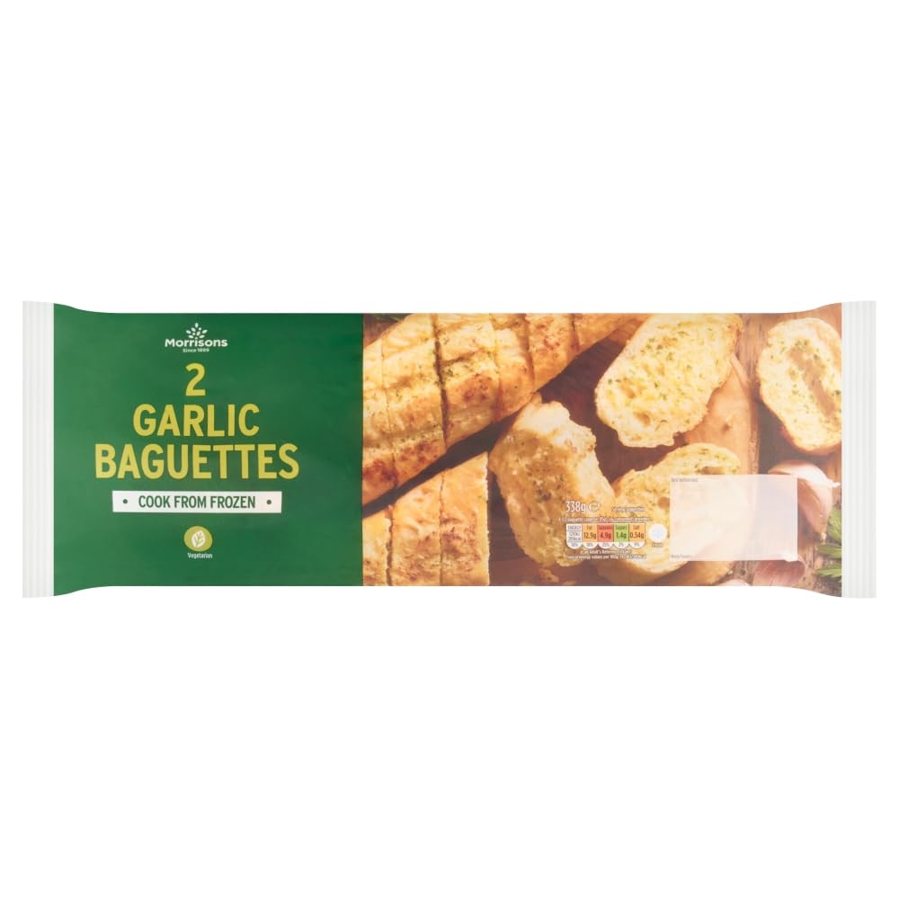 Morrisons Garlic & Parsley Baguette 2 Pack 338g (Frozen)