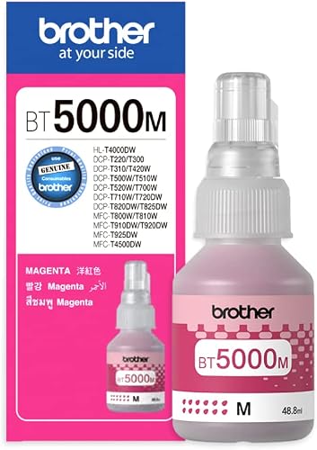 Brother BT5000 Ink for DCPT500W DCPT710W MFCJ910DW Series Printer 48.8 ml, Magenta