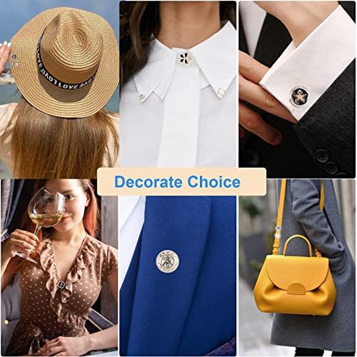 Brooch Pins for Women, 30 Pcs Cover Up Button Pins for Clothes, Modesty Pins, Women Shirt Safety Brooch Buttons, Brooch Pins Invisible Button, Prevent Accidental Exposure of Buttons for Girls Clothes