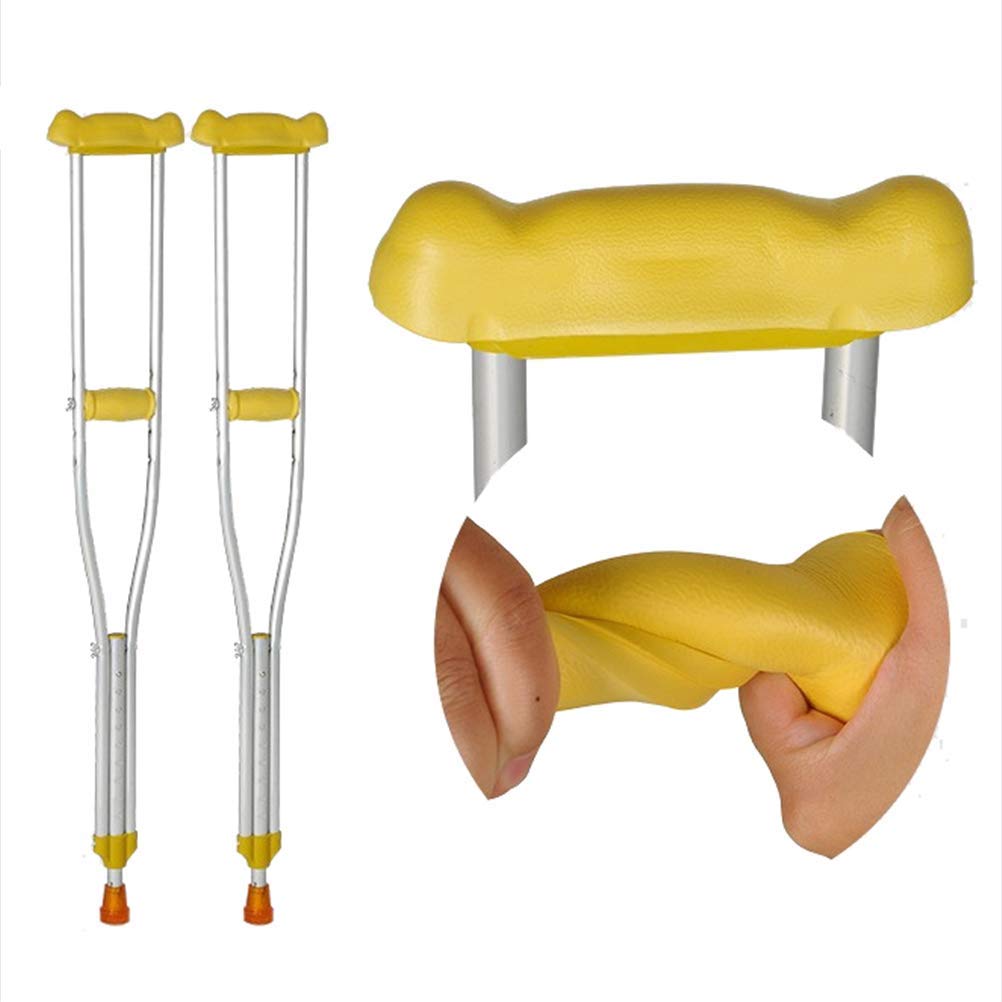 MU Medici Sotto Le Braccia, Stampelle in Alluminio Regolabile in Altezza Fratture Non-Slip Bastone da Passeggio per Anziani Disabili,1 piece,D