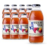 Texas Tea Fredericksburg Peach Tea – Organic Black Tea with Real Texas Peaches, NON-GMO, Small-Batch Brewed...