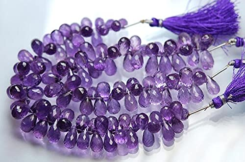 Améthyste violette naturelle en gouttes pour fabriquer vos bijoux d'été