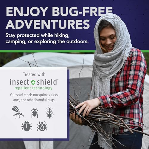 Chloe & Lex Insect Shield Technology Lightweight Scarf - Insect Repellent Clothing for Women2