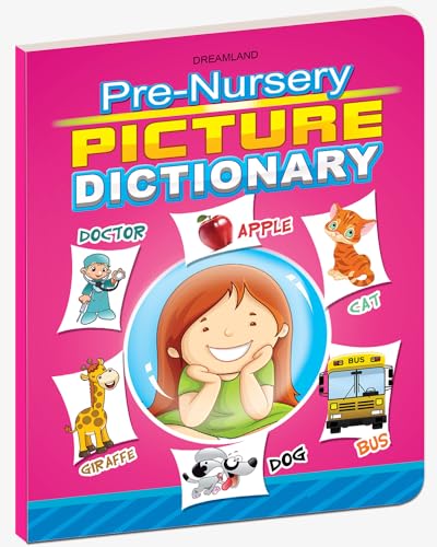 Image of Pre-Nursery Picture Dictionary for Kids Ages 2-5 Years | Preschool Vocabulary Builder with Colourful Alphabet Words & Illustrations | Early Learning Educational Book for Toddlers