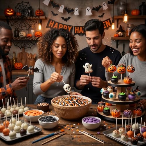 Image of Manvscakes Spooky Halloween Sprinkle Blend with Bats, Pumpkins & Ghosts