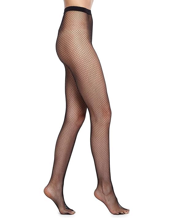 sunex Sensual Lady Women's Small Net Mesh High Waist Sexy Lace Fishnet Lingerie Pantyhose/Stockings (Black, Free Size)-picture-34