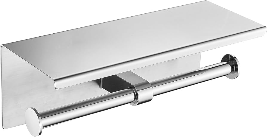 Amazon.co.jp: YWHWLX トイレットペーパーホルダー ダブルタイプ 2連