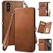 XcaseBar for Samsung Galaxy A13 5G Wallet case with ã€RFID Blockingã€‘ Credit Card Holder, Flip Folio Book PU Leather Phone case Shockproof Cover Women Men for SamsungA13 case Light Brown