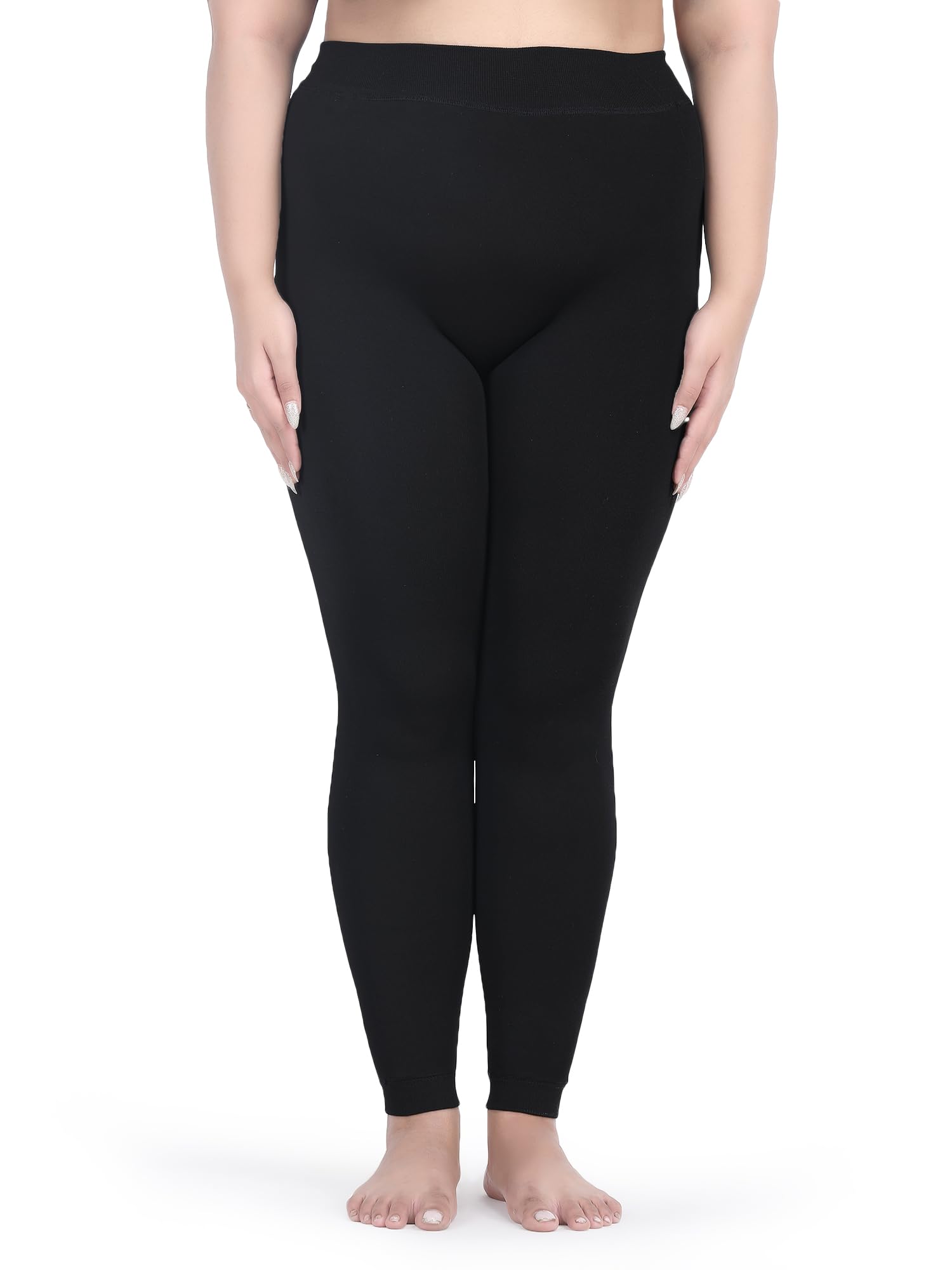 | Since 1993 | Women/Girls Comfort Semless Fur Leggings (Without Socks)| Winter Wear Extra Warm, Woolen High Waisted Lined Thigh Highs | Slim Fit Pyjamas, Multi Colors Bottoms | Plus Size-image-39