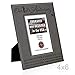 KATE POSH Our First (1st) Anniversary Engraved Leather Picture Frame - Gifts for Couple, Gifts for Him, Gift for Her, Paper, Photo Frame, First Wedding (4x6-Vertical)