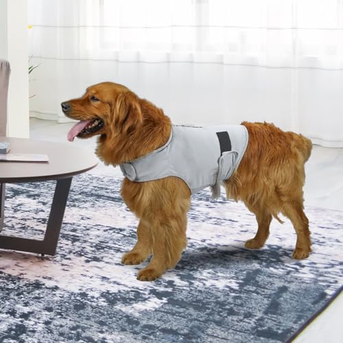 Dog Anxiety Jacket Calming Coat Thunder Dog Wrap Anxiety Relief Shirt Vest with Reflective Strip for Pets Keep Calming Comfort Stress Relief Fireworks Thunder Storm - Image 6