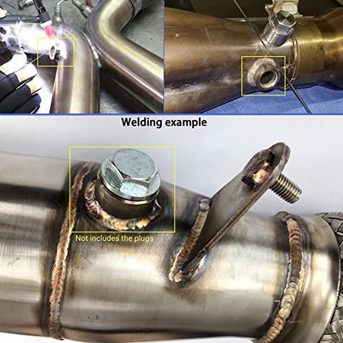 RCCT M18 Einschweißmutter Lambdasonde – O2 Sensor Bung Edelstahl Gewindemutter M18×1.5 für Auspuff – Lambdasonde Gewinde 5PCS(Mutter)