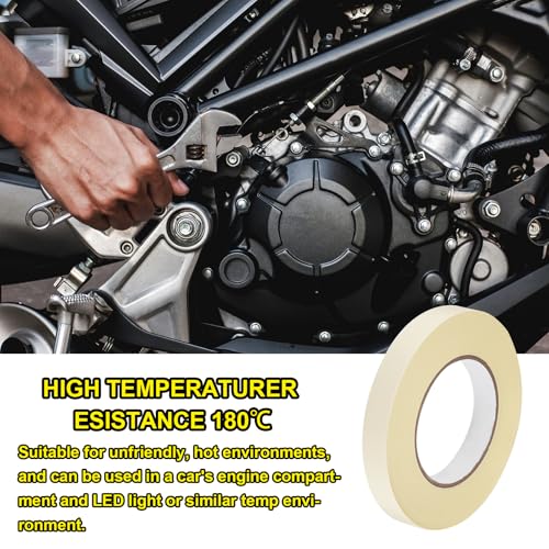 Image of MECCANIXITY Insulating Acetate Roll Cloth Adhesive Tape, 0.7in x 98ft White Electrical Heat Resistant Fabric Tape for Laptop Electric Automotive Guitar Repair Wire Harness