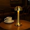 Electric Products Decorative Table Lamp Dimmer Rechargeable Lisbon Gold Cafe Restaurant Table Lamp 3 Colors Light Mode