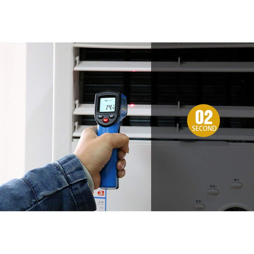 Termometr na podczerwień LCD, elektroniczny termometr, bezdotykowy, bez baterii, -50-530 ℃