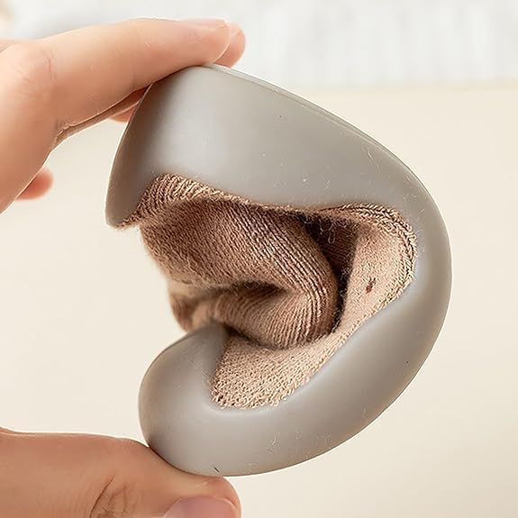 SHRBI Unisex Babies Infant First Walking Toddler Socks with Non-Slip Soft Sole Warm Baby Socks Ankle Boots Cartoon Design Children Shoes 3 51DEPZsK4PL