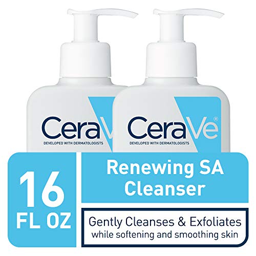 Cerave Salicylic Acid Cleanser | 8 Ounce, Pack Of 2 | Renewing Exfoliating Face Wash With Vitamin D For Rough And Bumpy Skin | Fragrance Free #TOP2