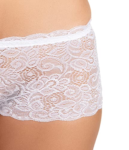 Image of FIMS - Fashion is my style Cotton Lycra Net Boy Short Panty for Womens, Mid Rise, Satin, Hipster Panties, Daily Use, Back and Front Coverage, Brief, See Main Image to Check How Many Panty You Will Get