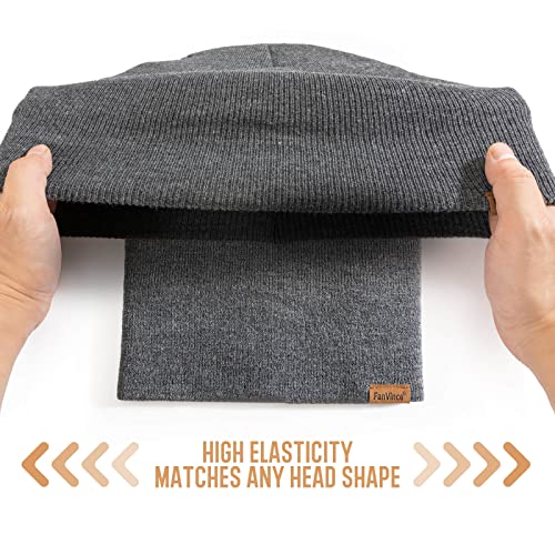 Image of Beanie for Men Winter Thermal Cuffed Knit Hat Warm Gifts Womens Beanies