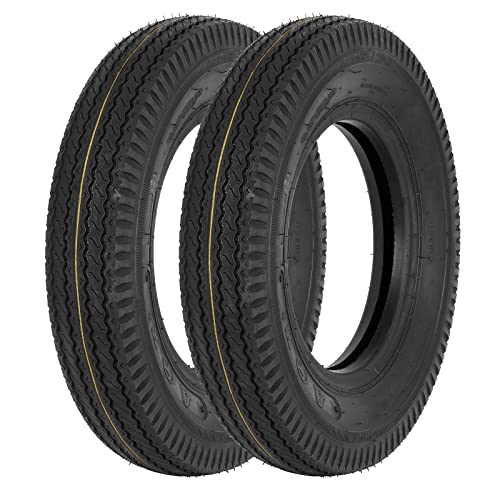 Set of 2 Hykolity Highway Boat Utility Trailer Tire 5.30-12 5.3-12 530-12, Load...