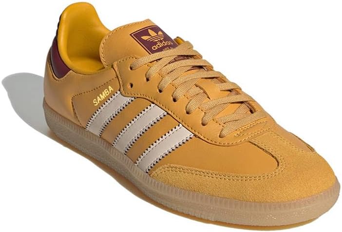 adidas Samba OG Big Kid Sneakers, Preloved Yellow/Crystal Sand/Shadow Red, Size 4 - Image 2
