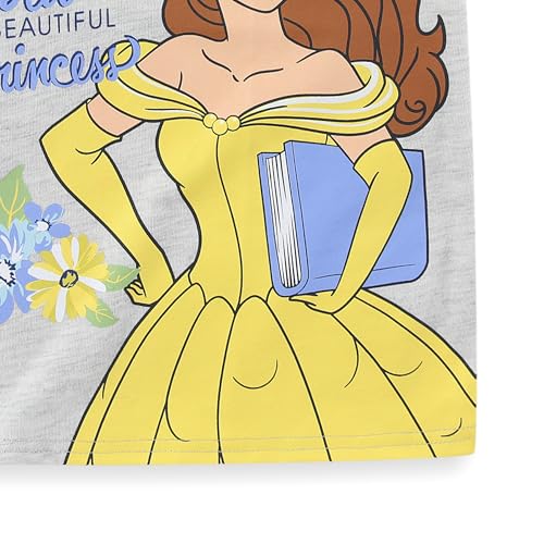 Image of Disney Princess Frozen Minnie Mouse Girls Short Sleeve T-Shirt and French Terry Shorts Set for Toddlers to Big Kids