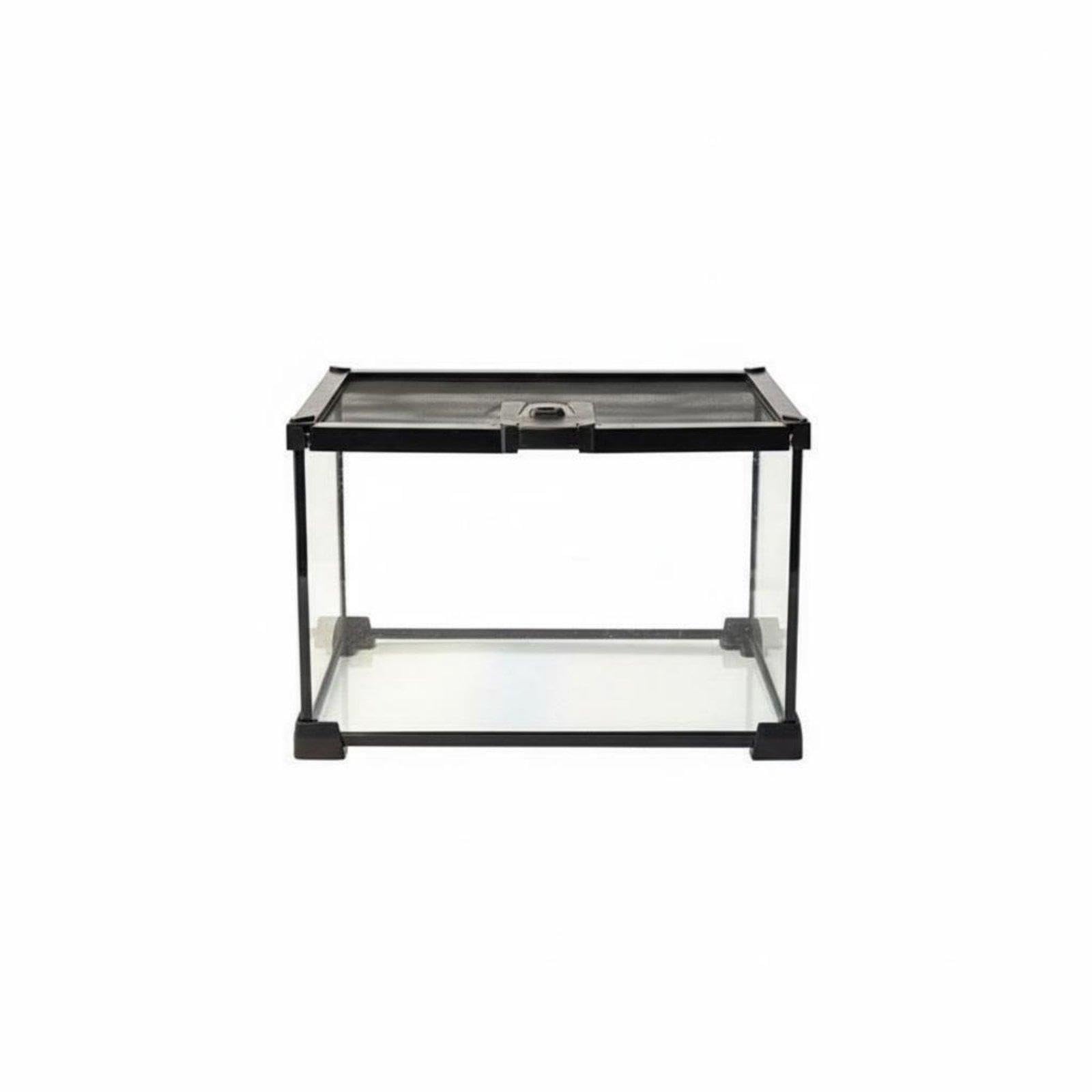 Glass Reptile Terrarium Anti-Prevent Transparent Reptile Enclosure Top Ventilation Amphibian Breeding Box for Hobbyists, Desktop 30x20x20cm|Pet Supplies| Reptile Supplies-image-46