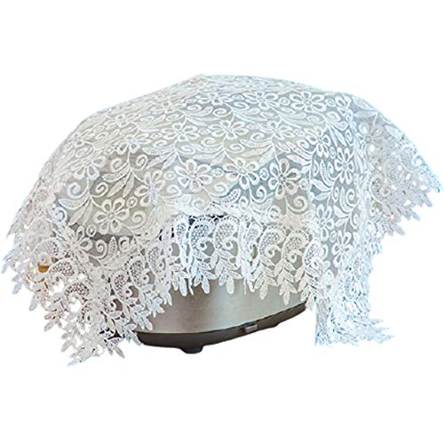 Blumenspitze Küche Reiskocher Mikrowelle Ofen Cover,Elegante Retro Toaster Appliance Cover,Staub Und Fingerabdruck-Schutz,02,60 * 60cm