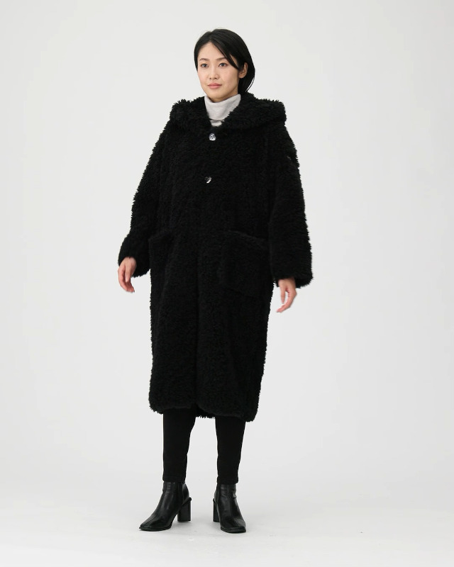 TATRAS タトラス　DEDAボアロングコート　黒 Amazon | [タトラス] ボアフードコート 【正規品】 DEDA レディース